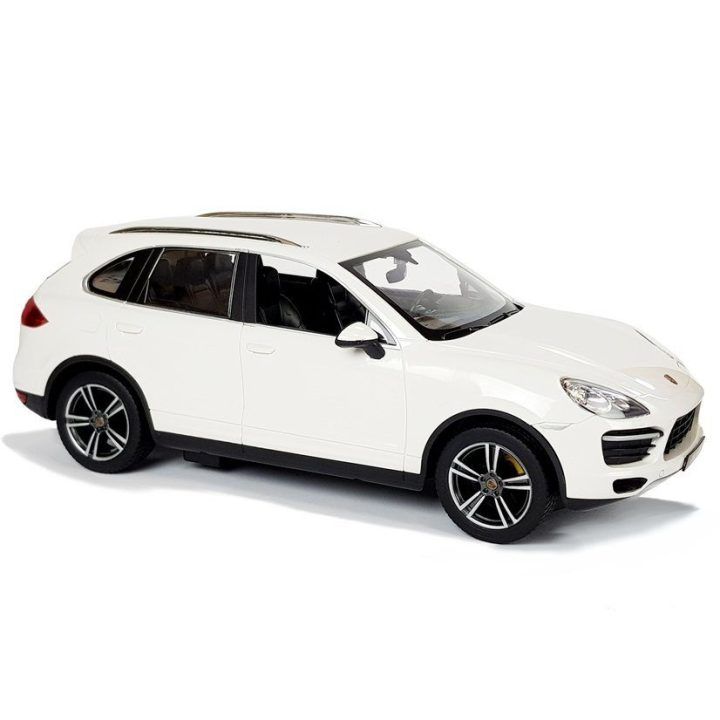 Porsche Cayenne nuotoliniu valdomas automobilis, baltas, 1:14 (Rastar)