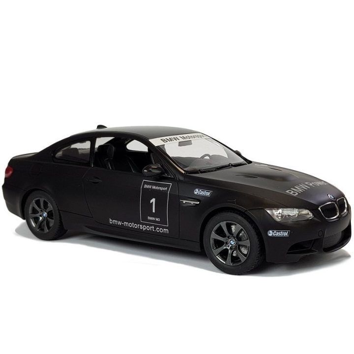 Juodas BMW M3 1:14 nuotoliniu būdu valdomas modelis (Rastar)