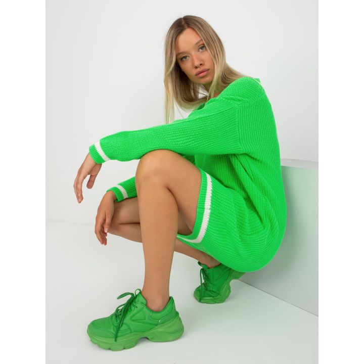 Fluo žalios spalvos megztinis