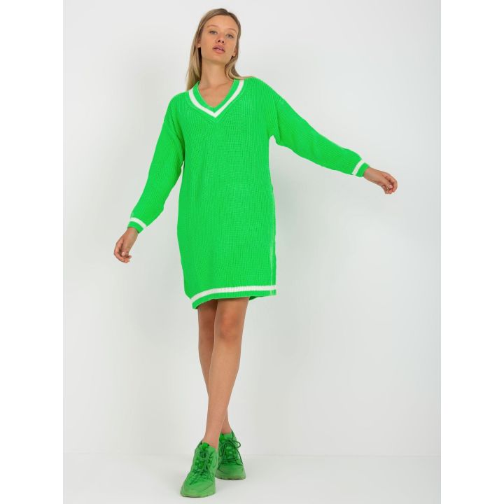 Fluo žalios spalvos megztinis