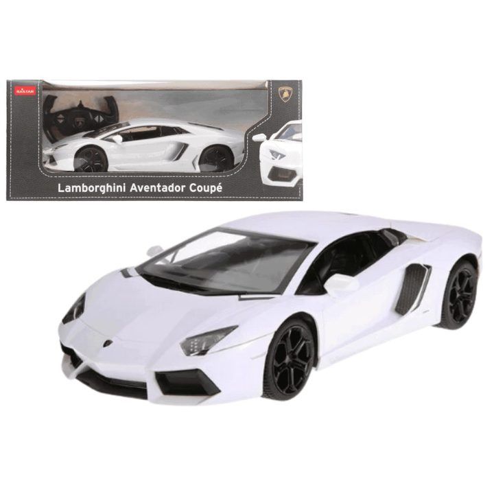 Lamborghini Aventador nuotolinio valdymo automobilis 1:14, baltas Rastar