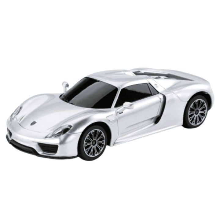 Porsche 918 Spyder nuotoliniu būdu valdomas modelis 1:24, sidabrinis