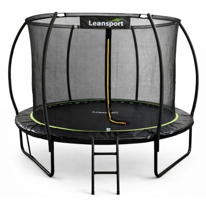 Lauko batutas LEAN 252 cm su apsauginiu tinkleliu, juodas–žalias