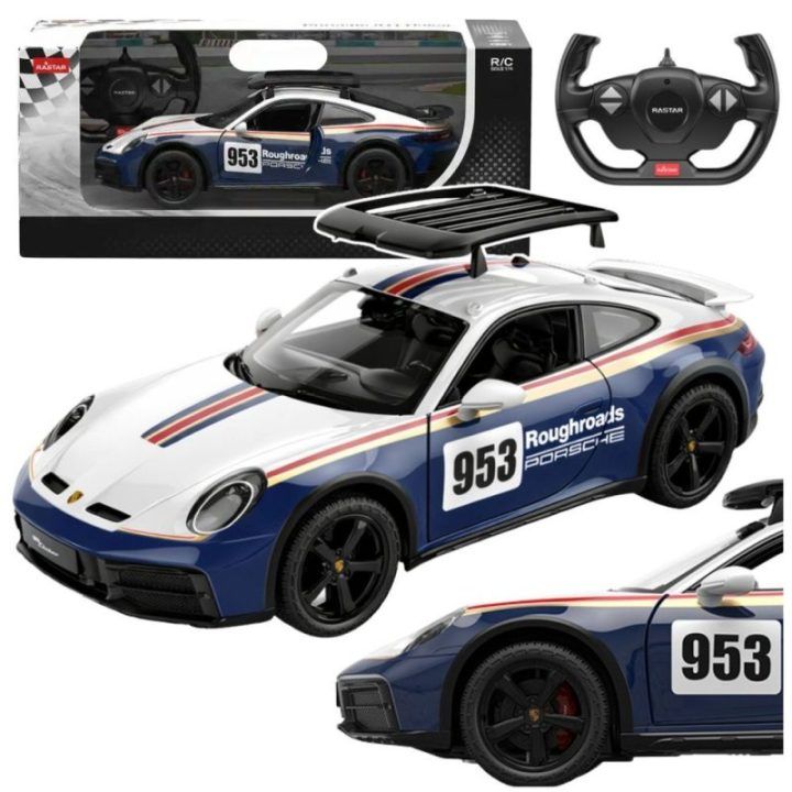 Porsche 911 Dakar RASTAR 1:14 nuotoliniu būdu valdomas modelis