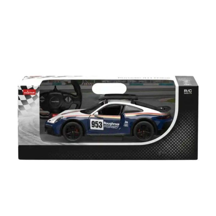 Porsche 911 Dakar RASTAR 1:14 nuotoliniu būdu valdomas modelis