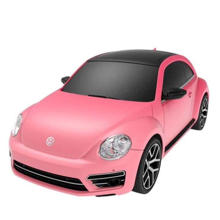 Volkswagen Beetle 1:24 nuotoliniu būdu valdomas automobilis Rastar (rožinis)