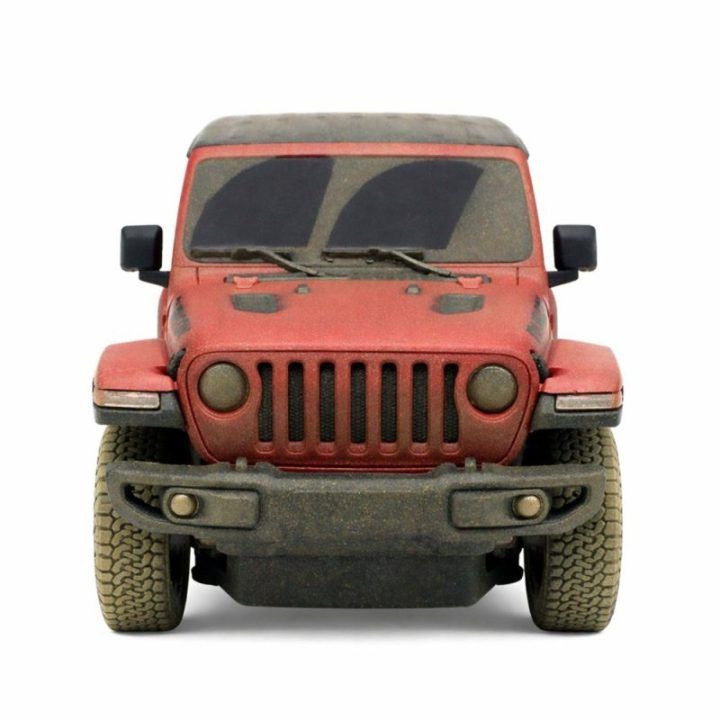 Jeep Wrangler Rubicon Muddy nuotoliniu būdu valdomas R/C automobilis 1:24 Rastar raudonas