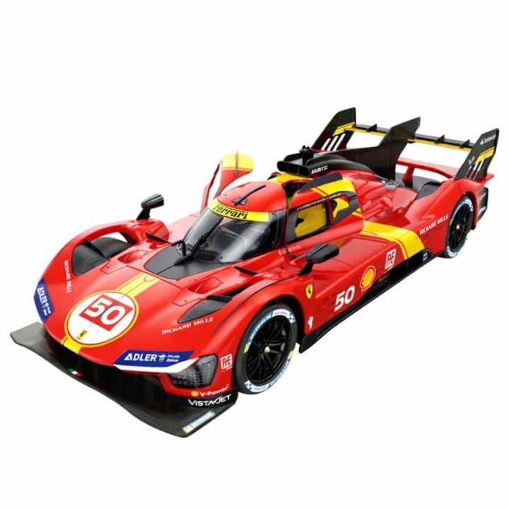 Ferrari 499P valdomas modelis 1:24 Rastar, raudonas