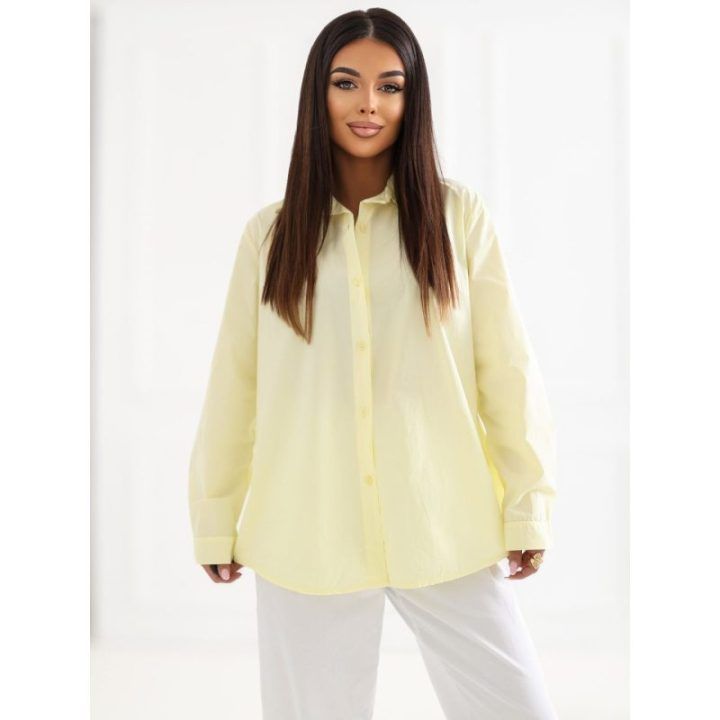 Palaidinė šviesiai geltona moteriška klasikinė