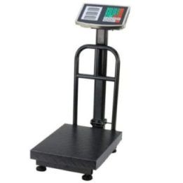 Elektroninės platforminės svarstyklės 200 kg / 20 g juoda