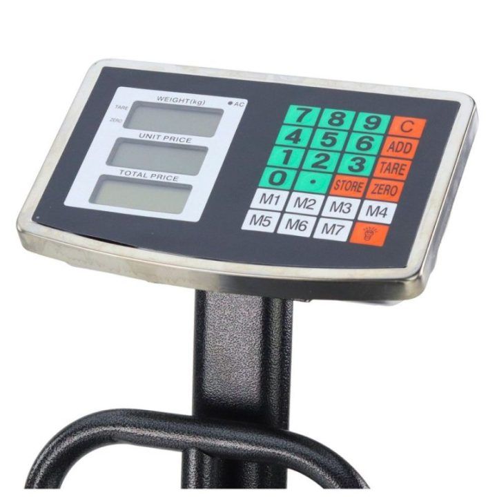 Elektroninės platforminės svarstyklės 200 kg / 20 g juoda