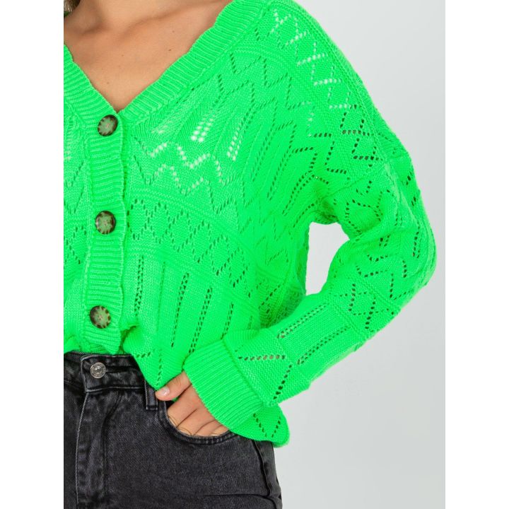Fluo žalios spalvos megztinis