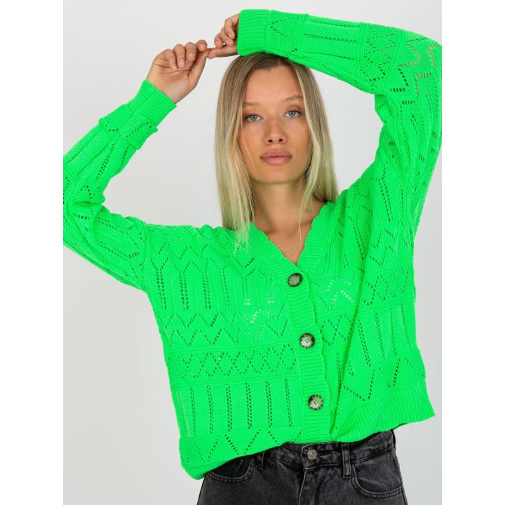 Fluo žalios spalvos megztinis