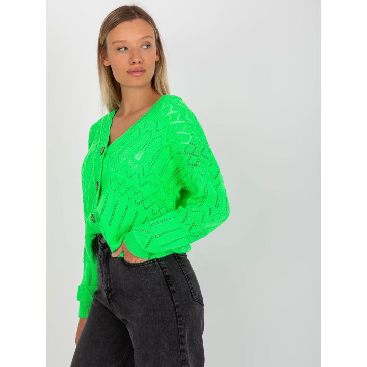Fluo žalios spalvos megztinis