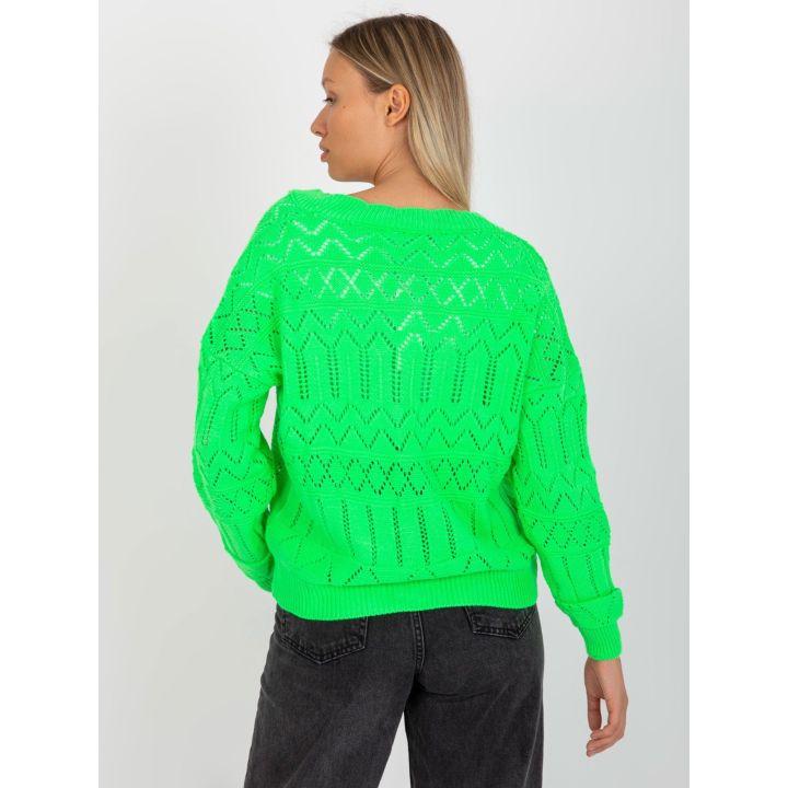 Fluo žalios spalvos megztinis