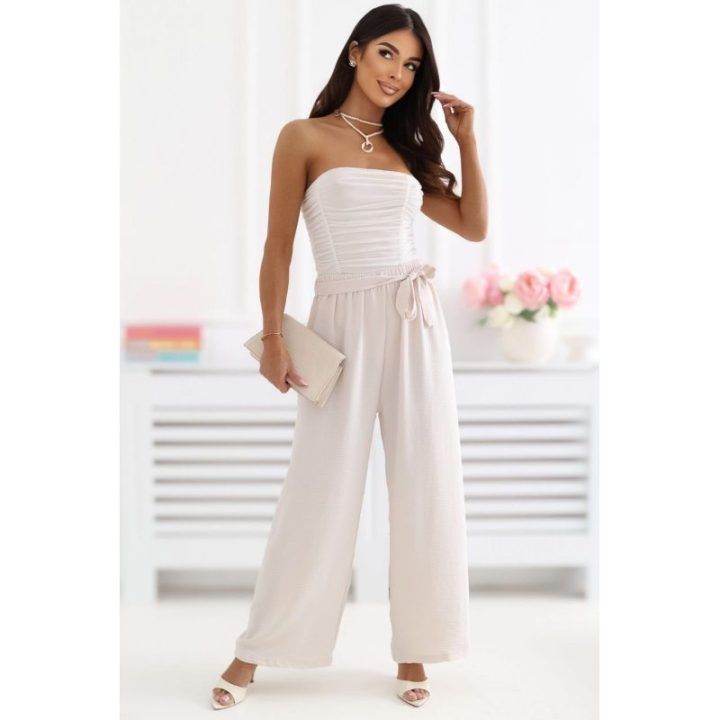 Moteriškos plačios 7/8 kelnės aukštu liemeniu