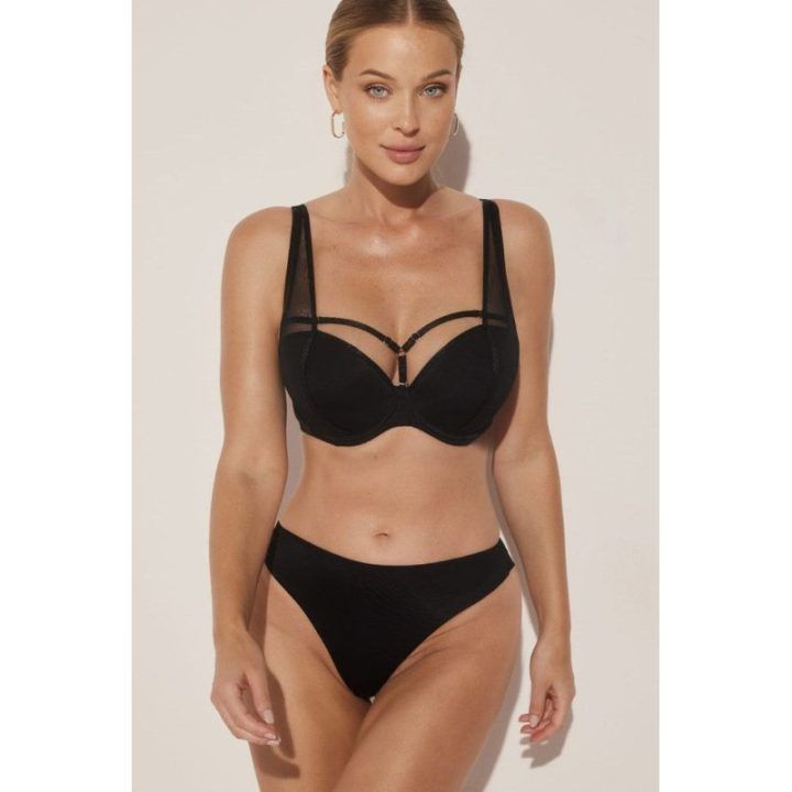 Juodos braziliško kirpimo kelnaitės Kinga Comfort B-861/2