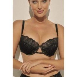 Moteriška push-up liemenėlė Kinga Luna PU-1131, juoda