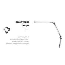LED darbų lempa Yoga 22 W, sidabrinė