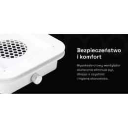 MOMO P30 įmontuojamas dulkių siurblys nagams, 60 W, baltas