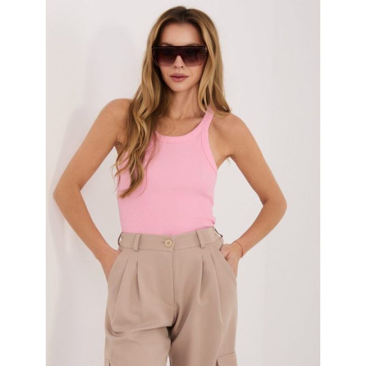 Šviesiai rožinis moteriškas topas