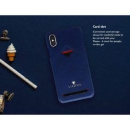 Telefono dėklas su kortelių skyriumi iPhone 7/8 Plus, tamsiai mėlynas