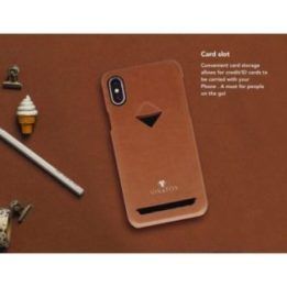 Rudas telefono dėklas su kortelių skyriumi Samsung S9