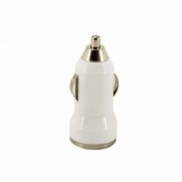 Baltas automobilinis USB įkroviklis Sbox CC-221W