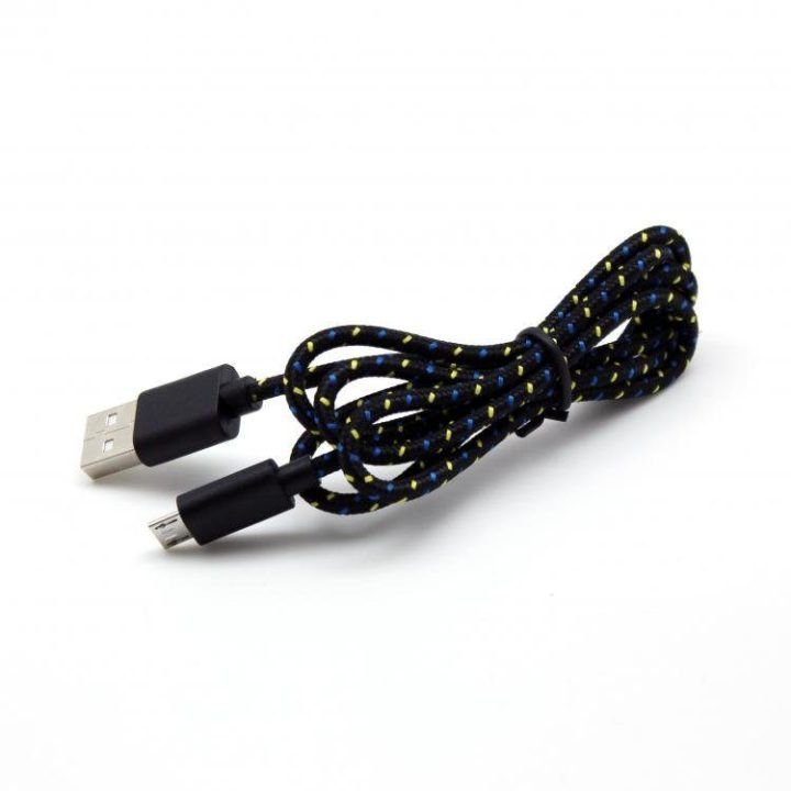 Juodas USB į micro USB laidas, 1 m