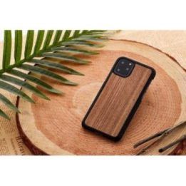 Telefono dėklas iPhone 11 Pro Max, juodo riešutmedžio