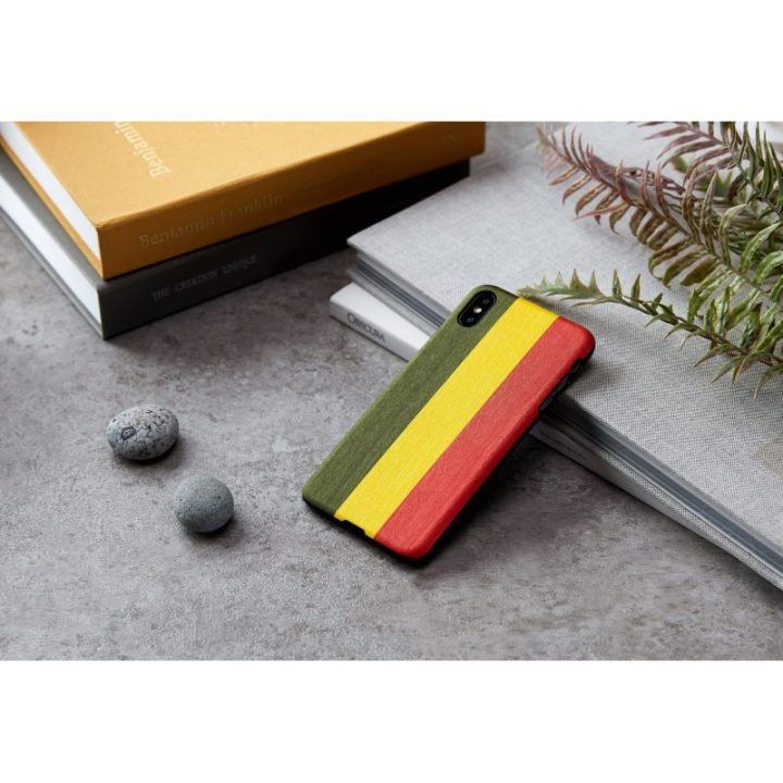 Telefono dėklas iPhone XS Max, juodas „Reggae“