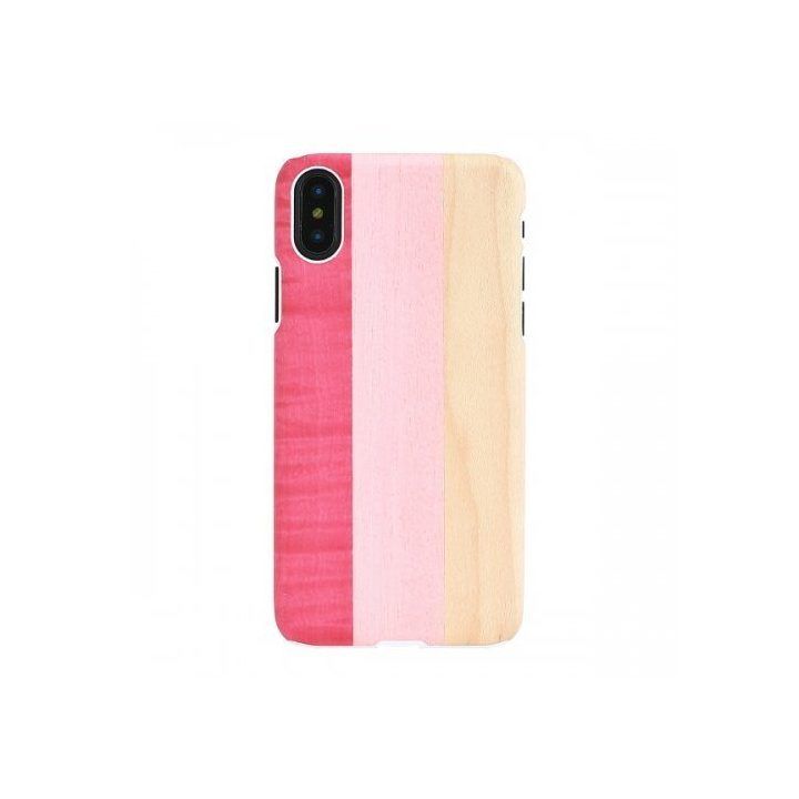 Telefono dėklas MAN&WOOD iPhone X/XS, rožinis