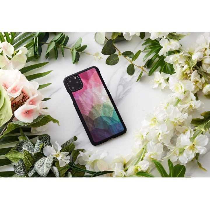 Telefono dėklas iPhone 11 Pro Max, juodas, „Water Flower“