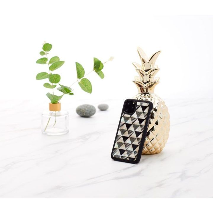 Telefono dėklas iPhone 11 Pro, juodas „Pyramid“