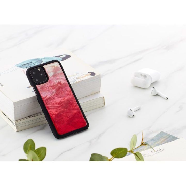 Telefono dėklas iPhone 11 Pro, rožinis ir juodas
