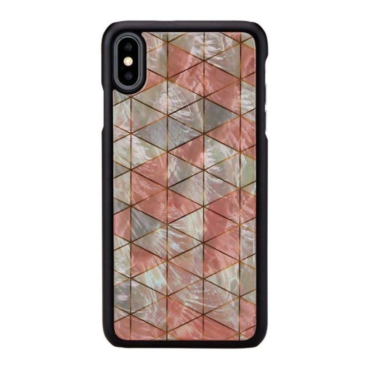 Telefono dėklas iPhone XS Max, juodas su deimantiniu raštu
