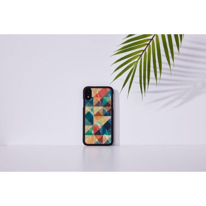 Telefono dėklas iPhone XR, juodas, mozaikinis