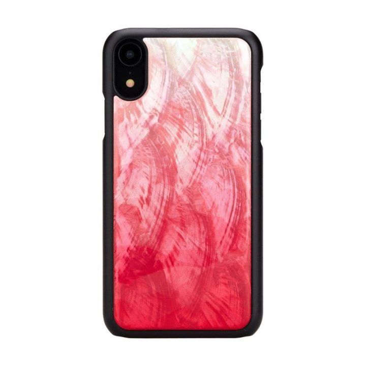 Rožinis su juoda telefono dėklas iPhone XR