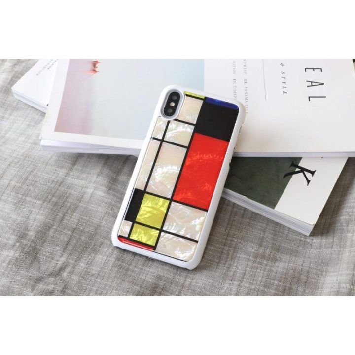 Telefono dėklas iPhone XS/S, Mondrian White