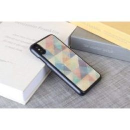 Telefono dėklas iPhone XS/S, mozaikinis, juodas