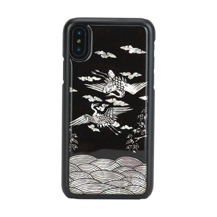 Juodas iPhone XS/S telefono dėklas iKins Crane