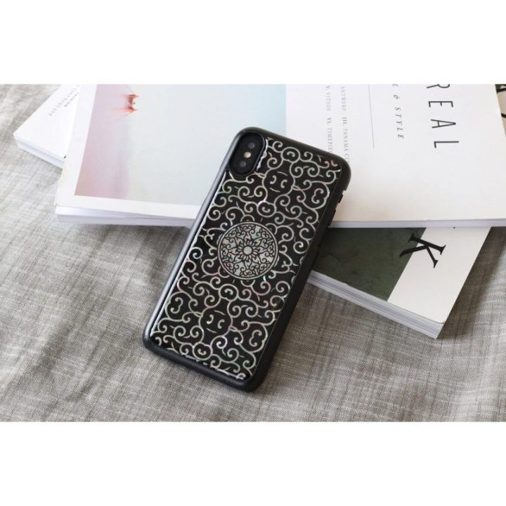 Juodas telefono dėklas iPhone XS/S „Liana“