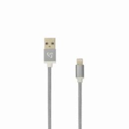 Pilkas USB A į Lightning laidas, 1,5 m