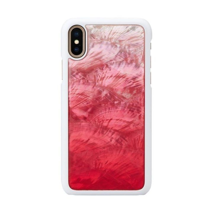 Telefono dėklas iPhone XS/S, rožinis ir baltas