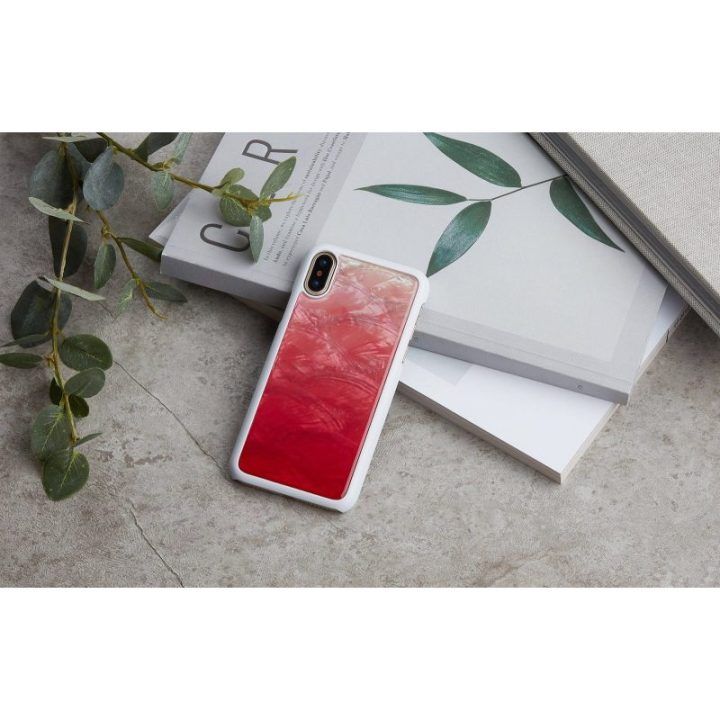 Telefono dėklas iPhone XS/S, rožinis ir baltas