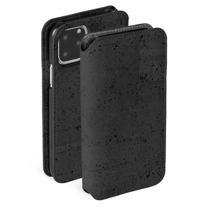 Juodas telefono dėklas Krusell Birka PhoneWallet iPhone 11 Pro Max