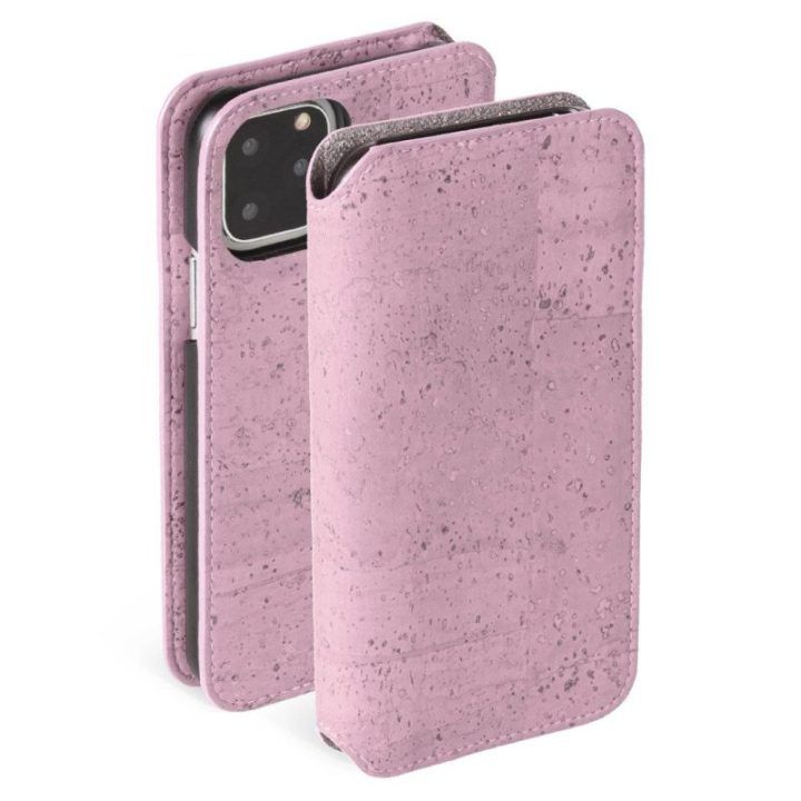 Rožinis telefono dėklas Krusell Birka PhoneWallet Apple iPhone 11 Pro Max