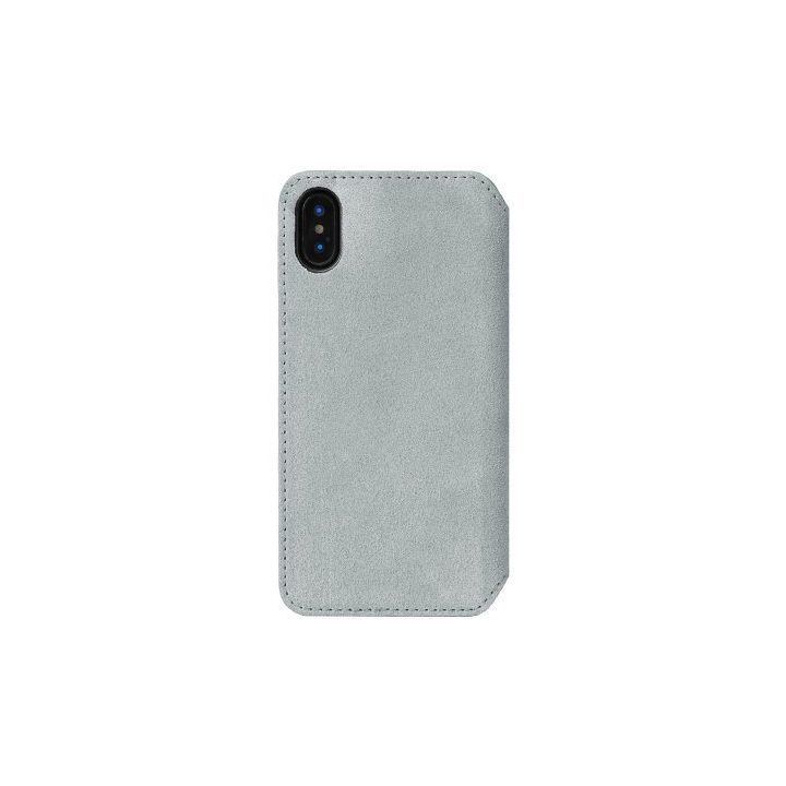 Pilkas telefono dėklas Krusell Broby 4 Card SlimWallet iPhone X/XS