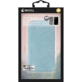 Krusell Broby Folio telefono dėklas iPhone Xs Max, mėlynas
