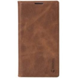 Piniginės tipo telefono dėklas Sony Xperia L2, vintage cognac